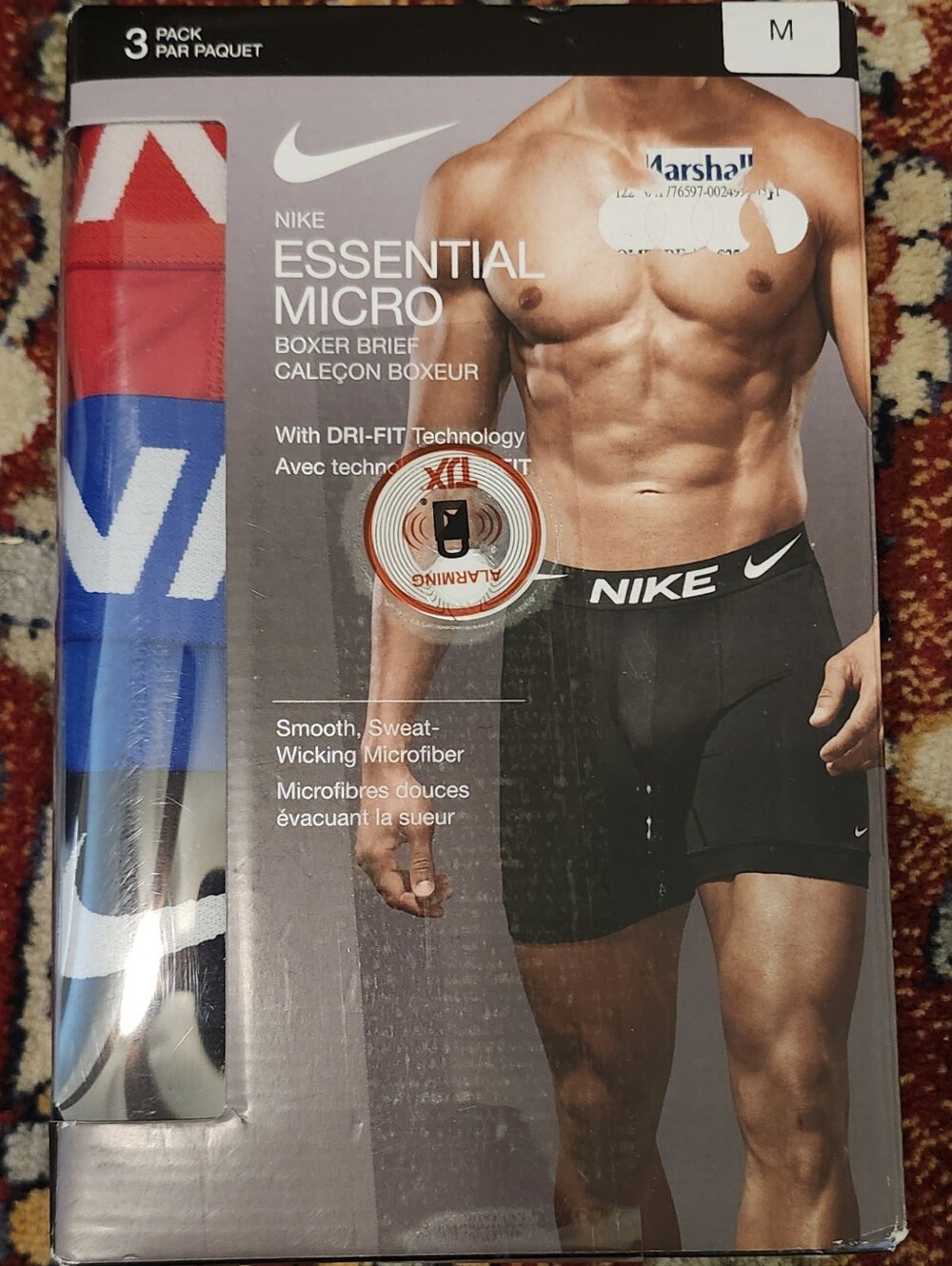 NIKE Essential Micro DRY-FIT Boxer Briefs Sz Med NIP